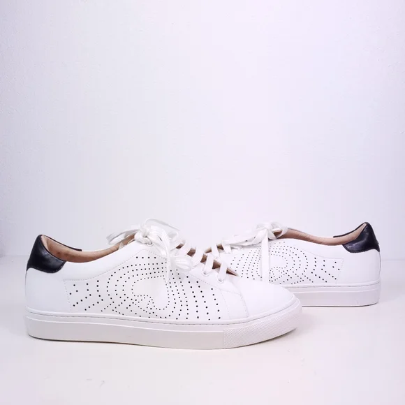 NWT Kate Spade Ashlyn White Leather Lace Up Sneakers - Picture 4 of 8